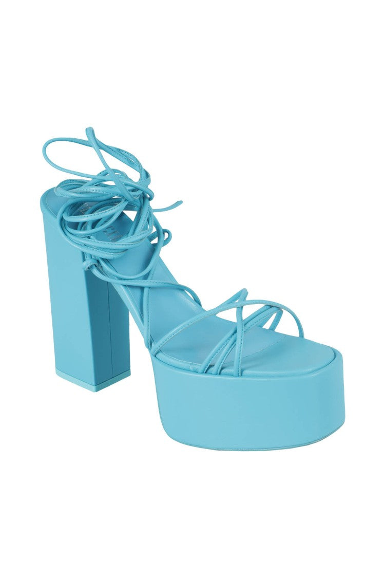 Paris Texas Turquoise Platform Sandals