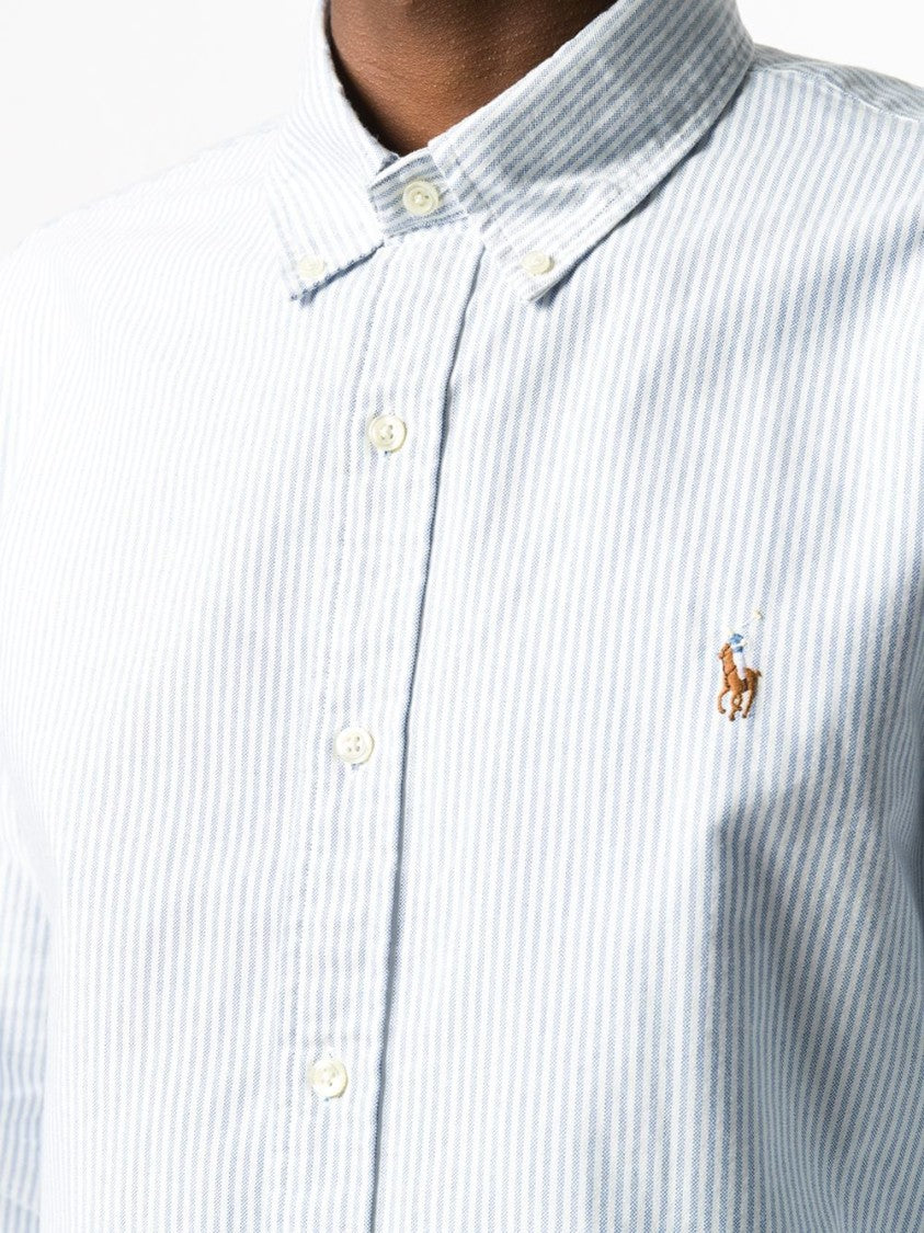 Polo Ralph Lauren Blue Striped Oxford Shirt