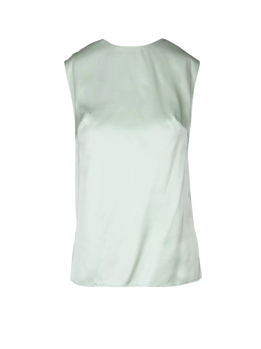 Skills & Genes Viscose Top With Refreshing Apple Green Hue