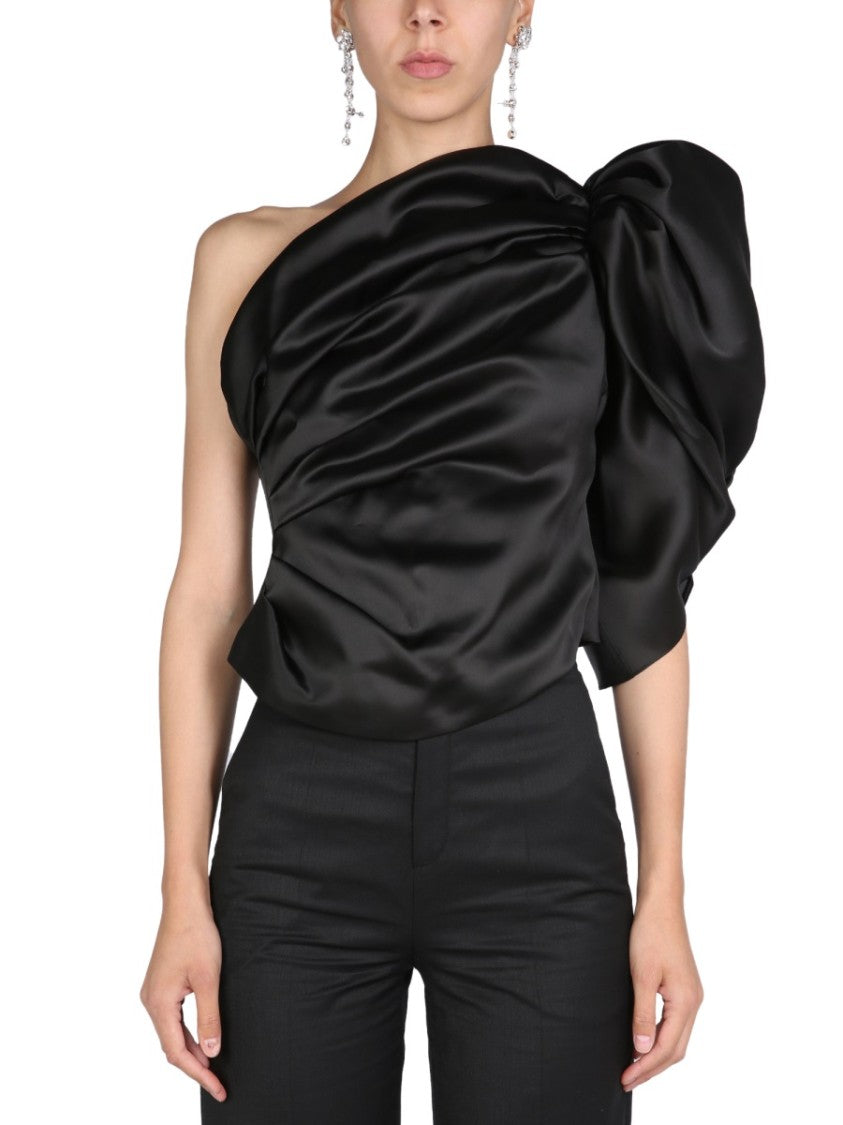 Anouki One-Shoulder Black Evening Top