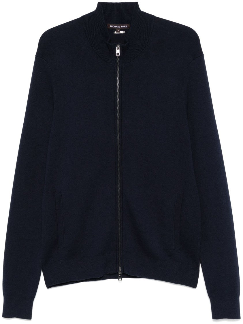 Michael Kors Zip-Through Sweater With Side Pockets