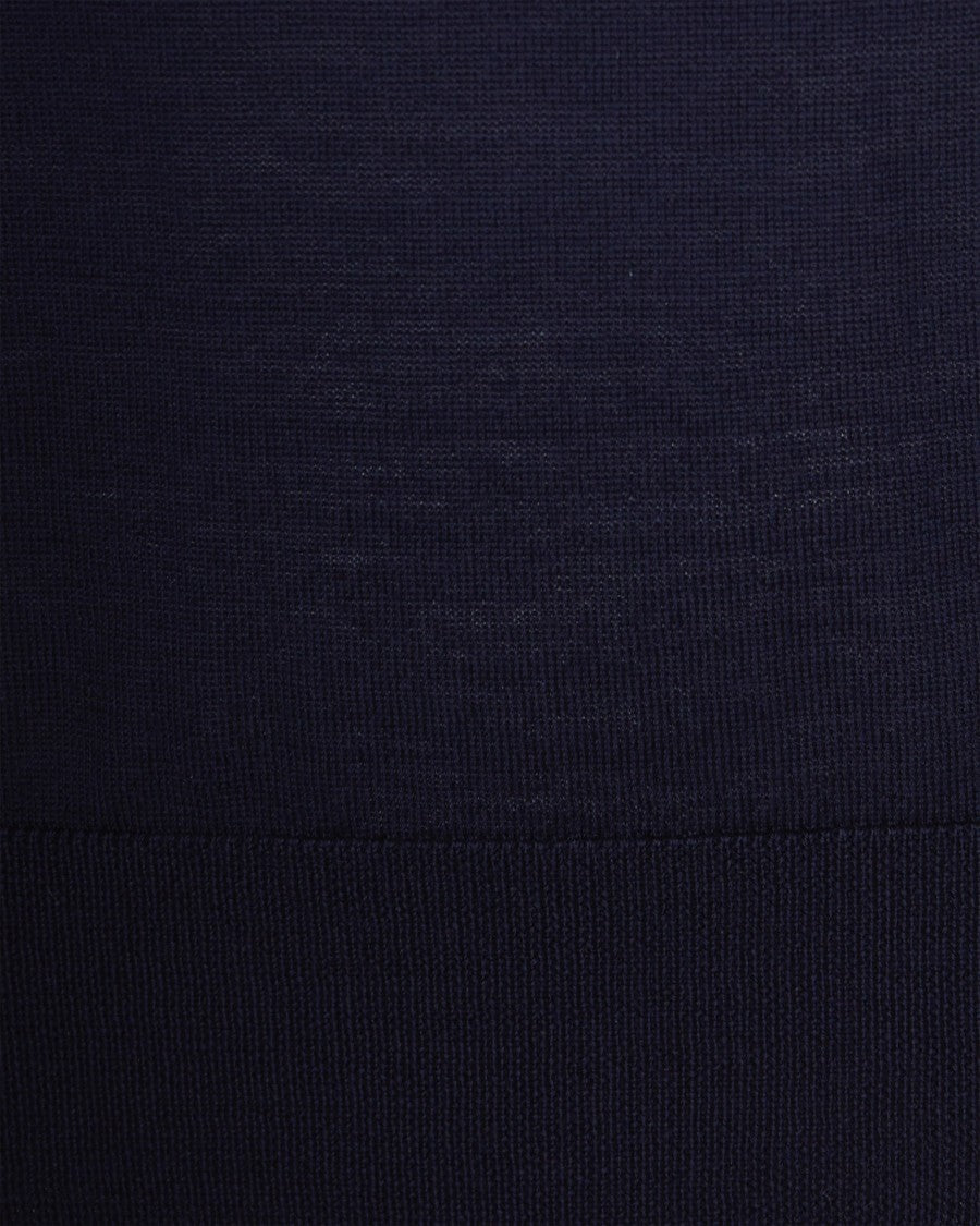 Ballantyne Navy Blue Wool Sweater