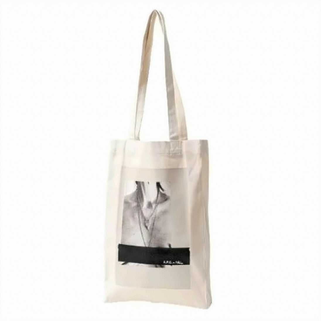 A.P.C. Monochrome Cotton Tote Bag With Long Handles