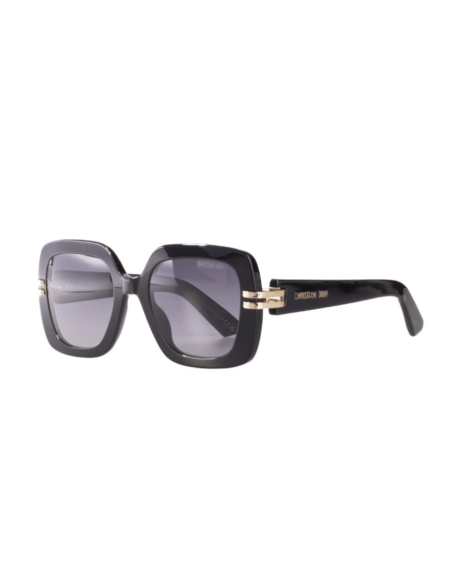 Dior Oversized Square Sunglasses With Gradient Grey Lenses