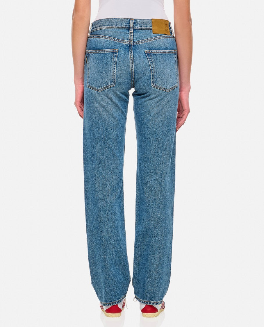 Haikure Cleo Mediterranean Blue Straight-Leg Jeans