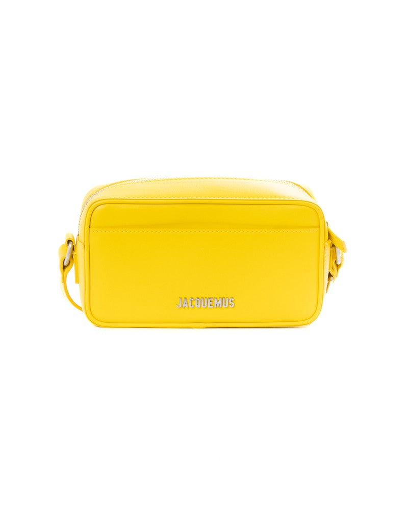 Jacquemus Yellow Le Baneto Small Leather Camera Bag