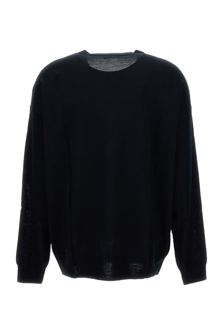 Hira Crewneck Pullover With Ribbed Detailing And Long Sleeves