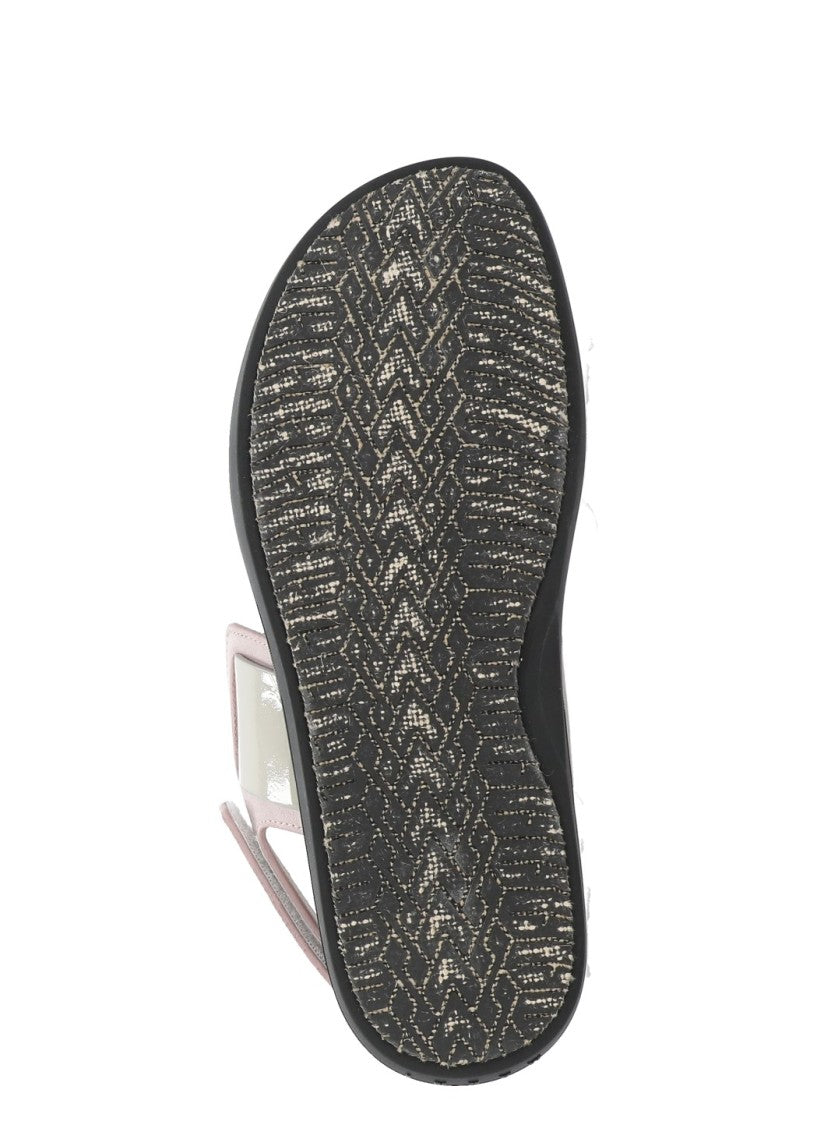 Marni Grey Rear Belt Smooth Leather Sandals