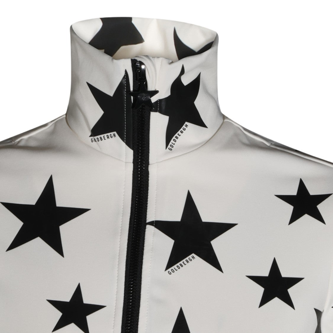 Goldbergh High-Collar Star Pattern Long-Sleeve T-Shirt