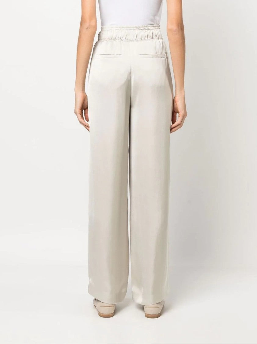 Brunello Cucinelli Wide-Leg Trousers With Elastic Waistband And Refined Finish