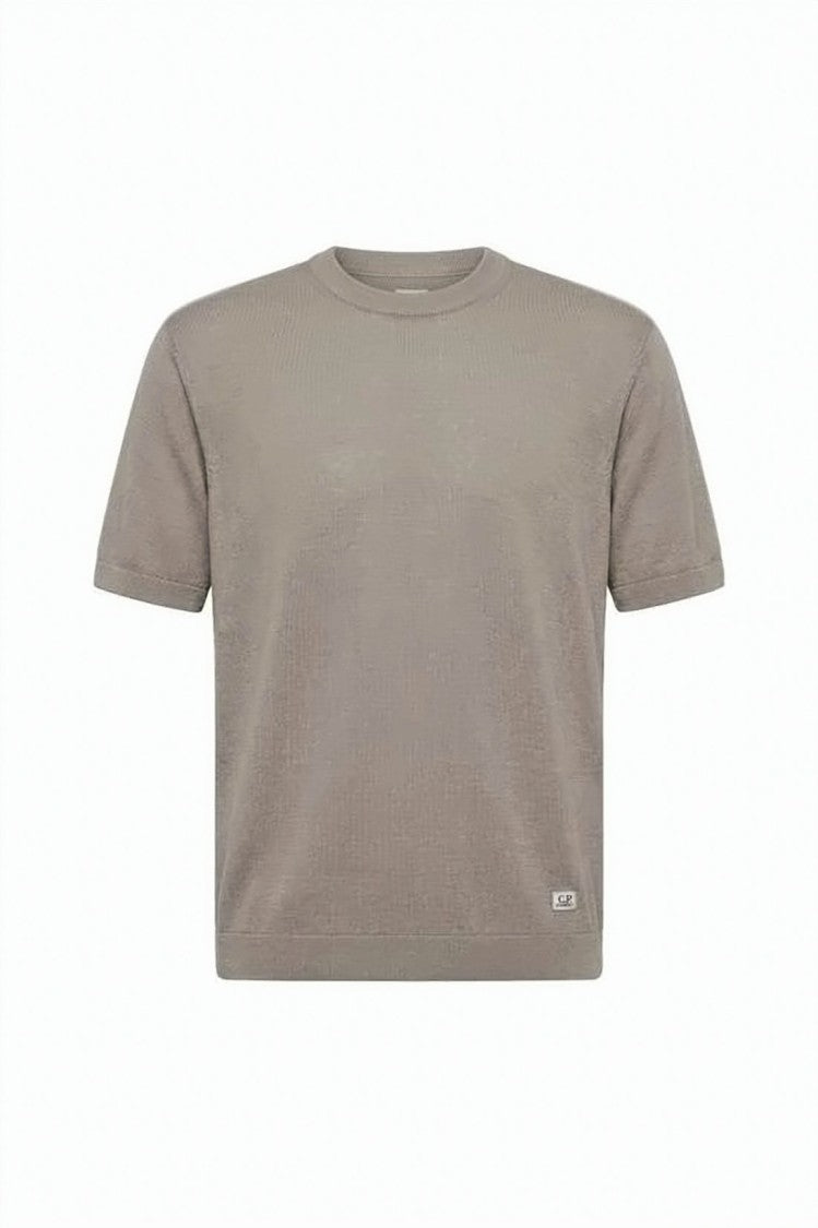 C.P. Company Relaxed Fit Linen Sweater With Crew Neckline