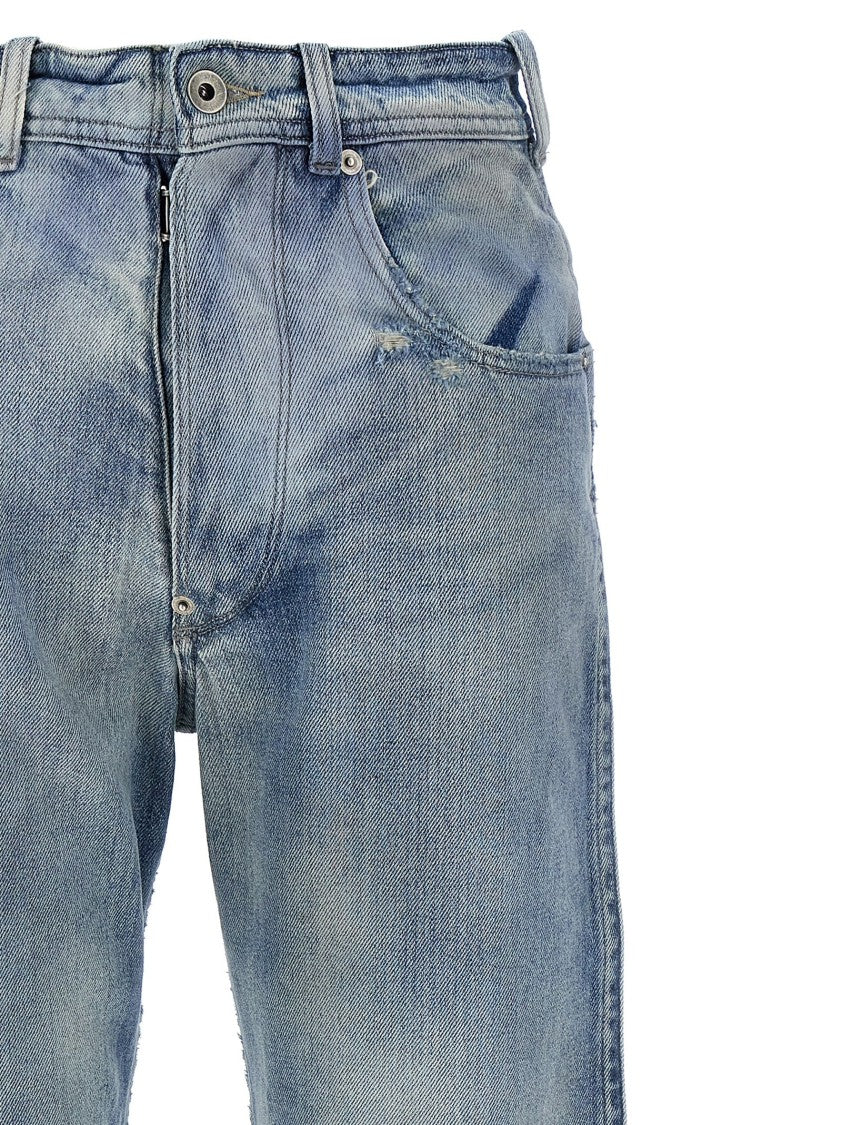 Maison Margiela Used-Effect Cotton Denim Jeans