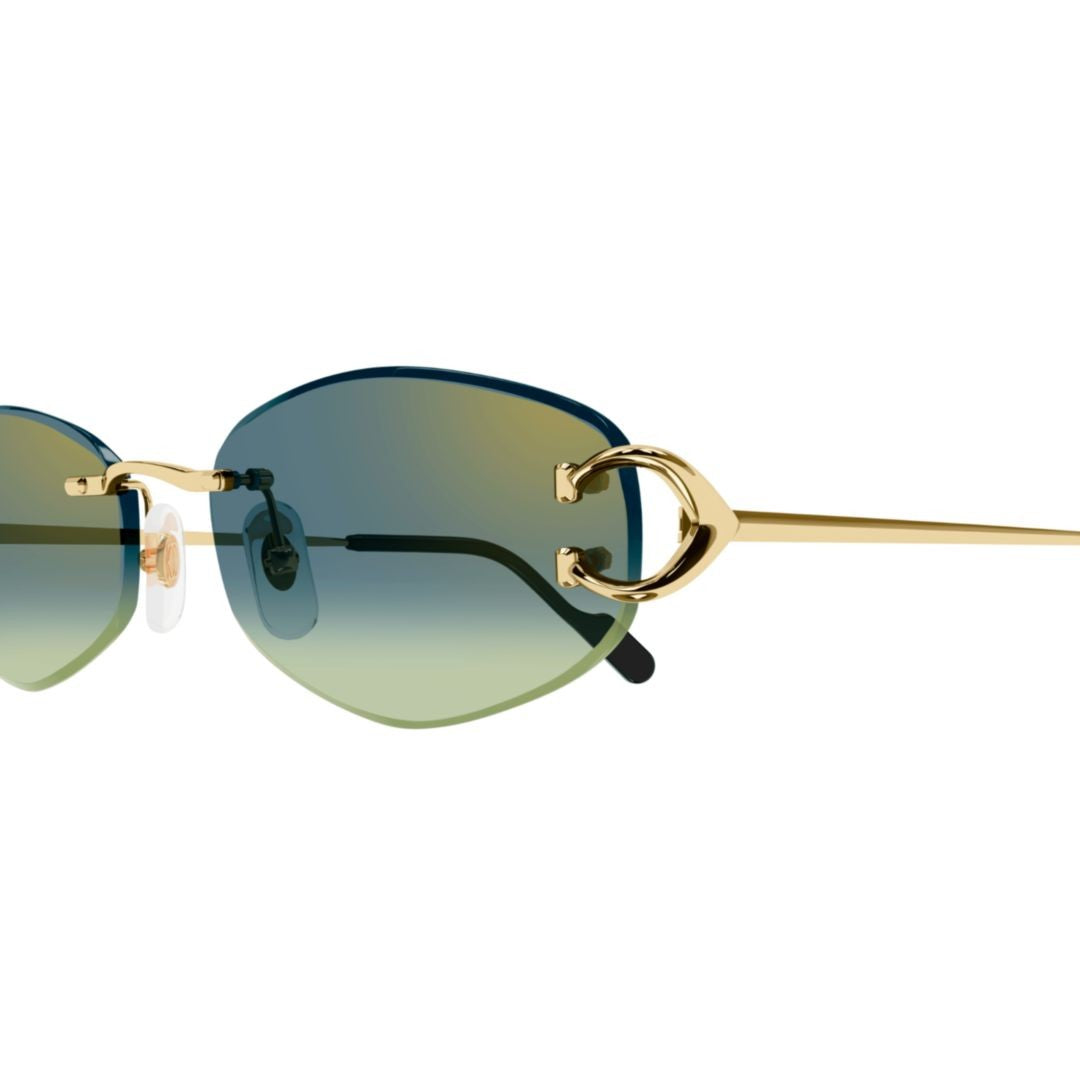 Cartier Rimless Gradient Lenses With Gold-Toned Metal Framework