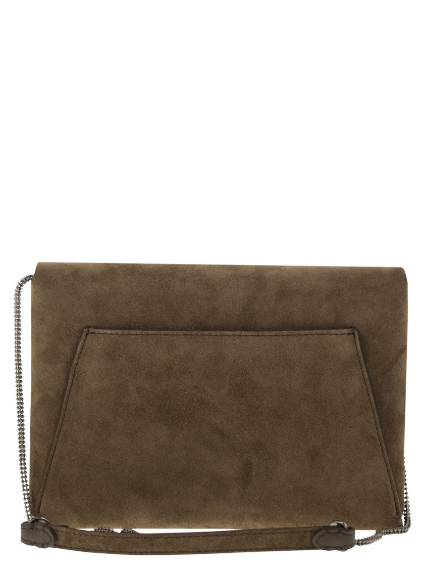 Brunello Cucinelli Bc Duo Suede Clutch Bag