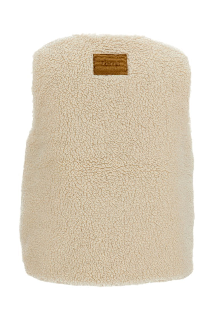 Barbour Cream Bowes Button-Up Fleece Vest