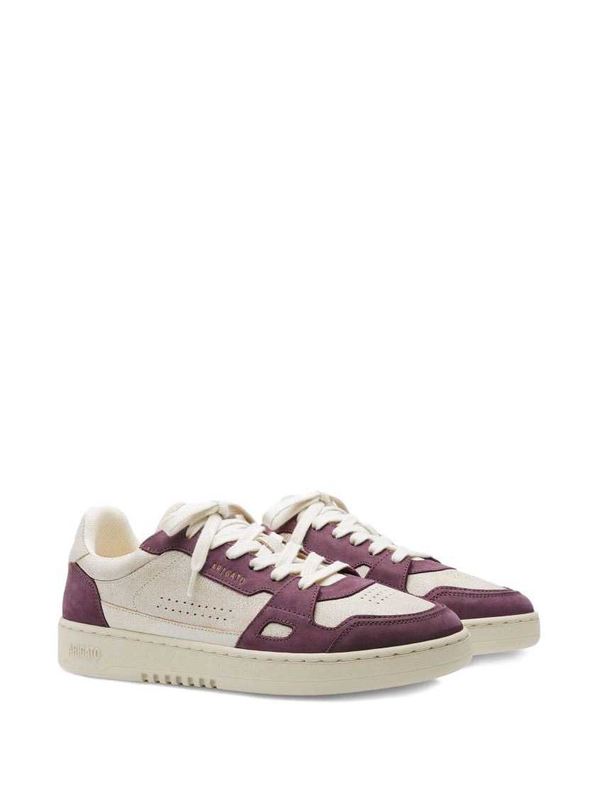 Axel Arigato Light Beige Sneakers With Burgundy Overlays
