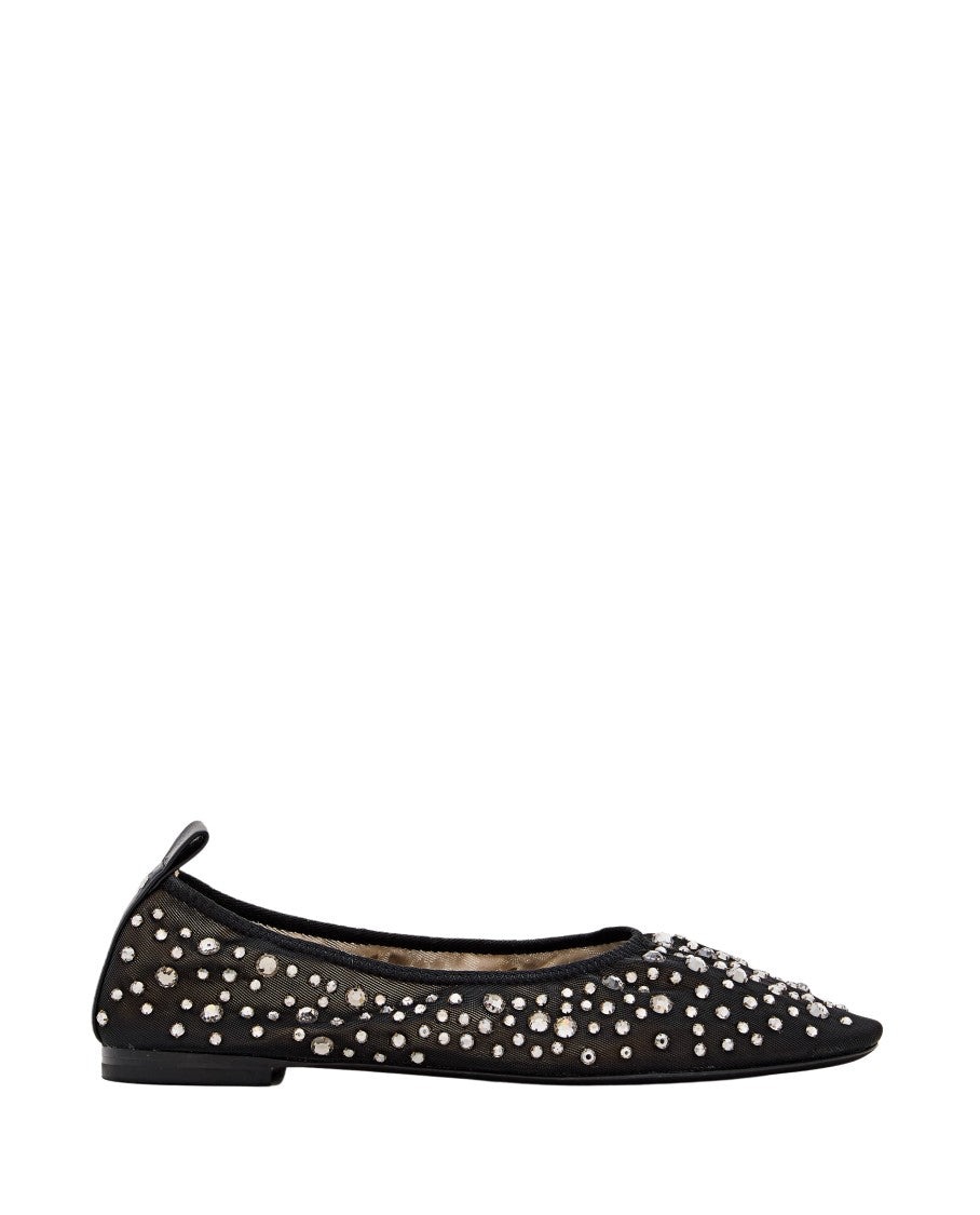 Tory Burch Crystal Embellishments Ballerina Flats