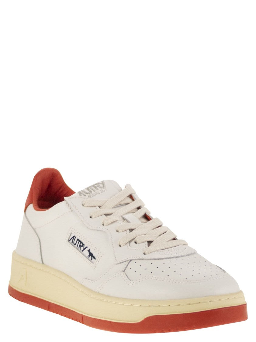 Autry X Maison Kitsuné Medalist Low-Top Sneakers