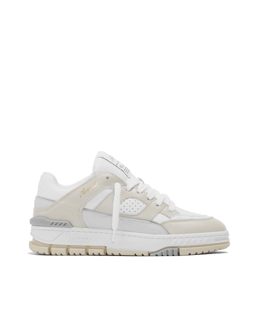 Axel Arigato Area Lo Sneakers In White/Beige/Grey