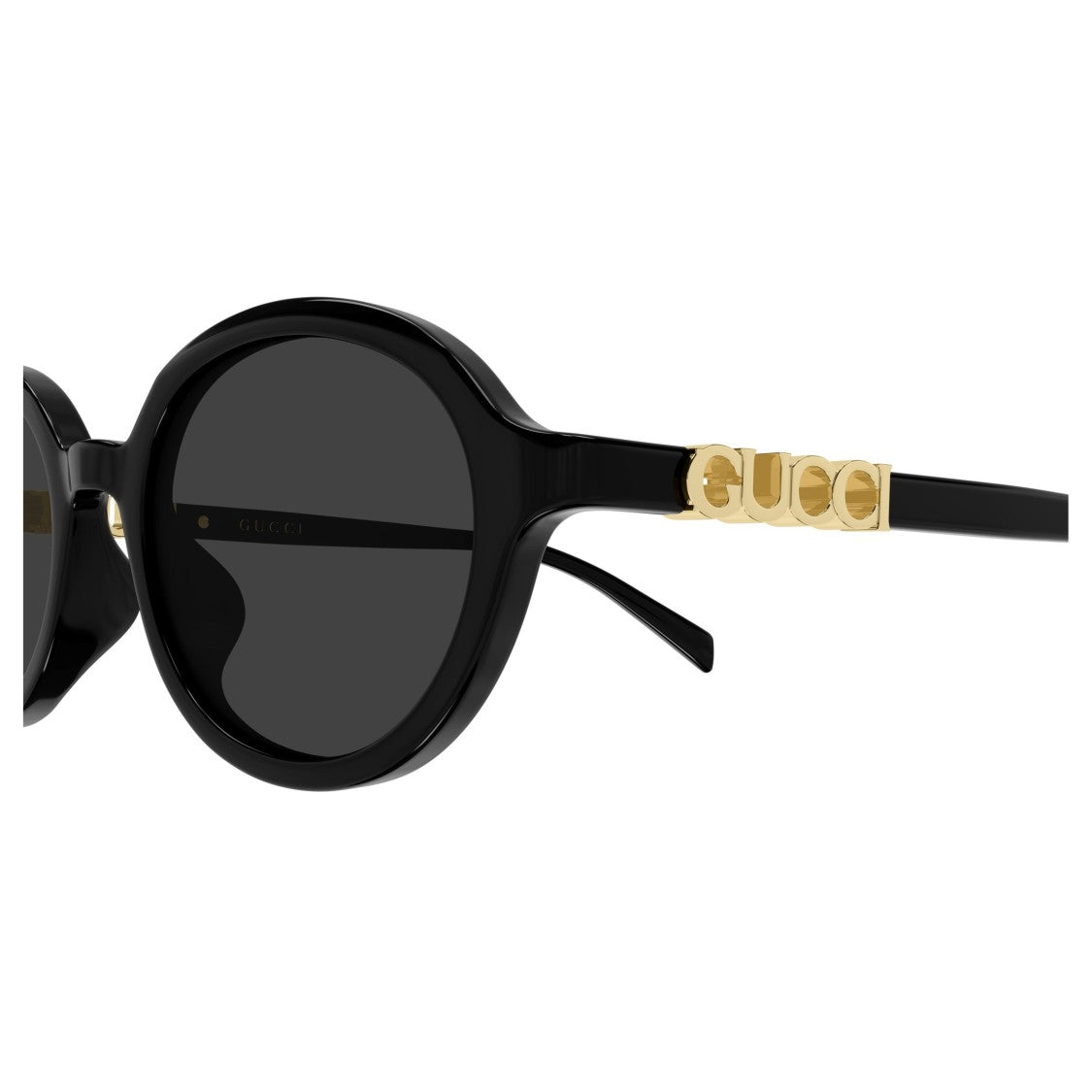 Gucci Gg2033sa Rounded Black Sunglasses