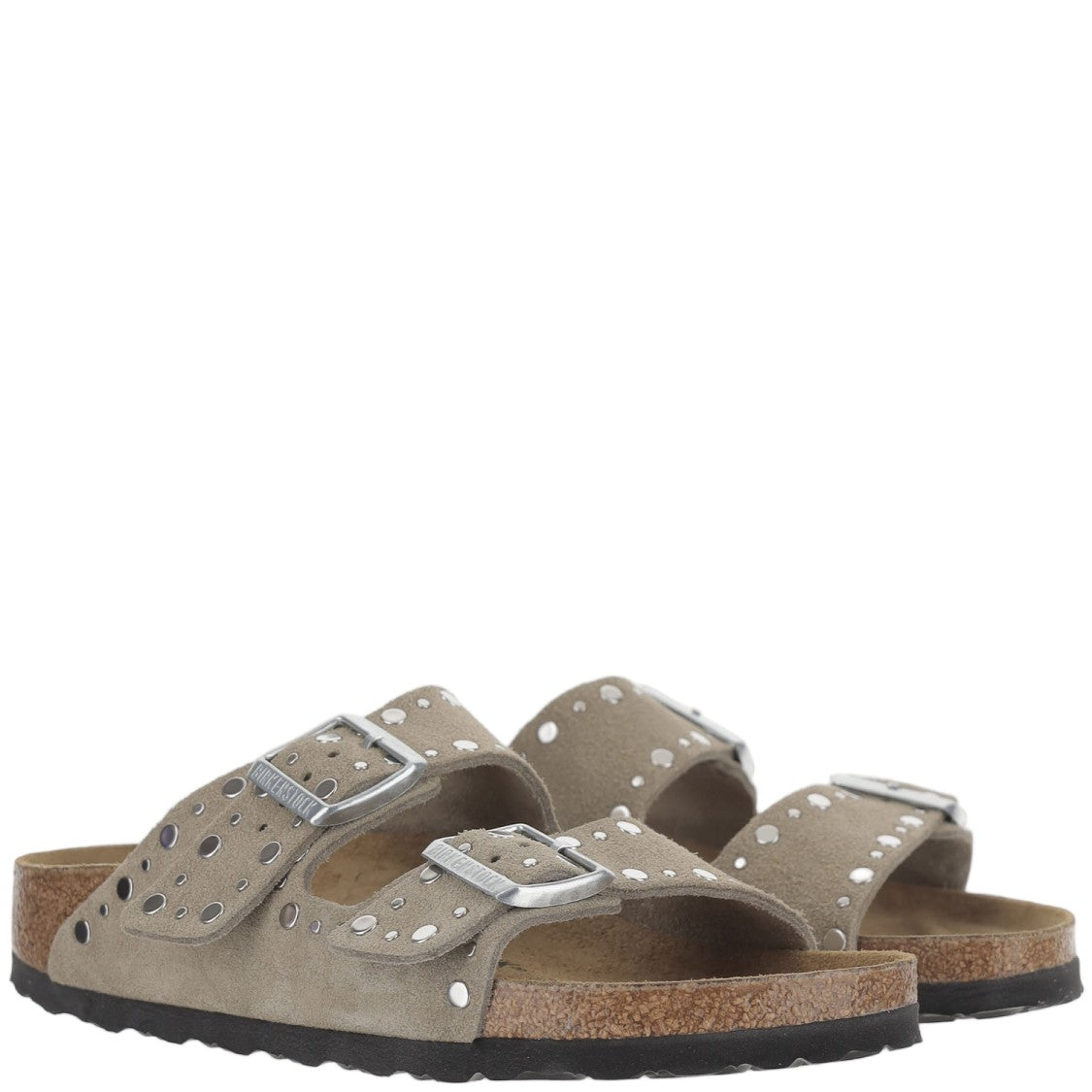 Birkenstock Arizona Rivet Sandals With Suede Upper And Adjustable Straps