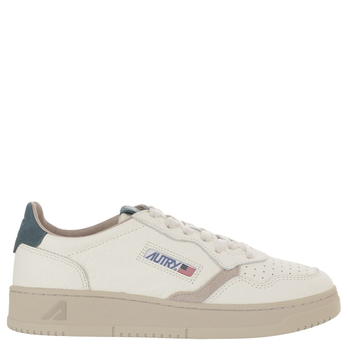 Autry Navy Suede Insert Leather Sneakers