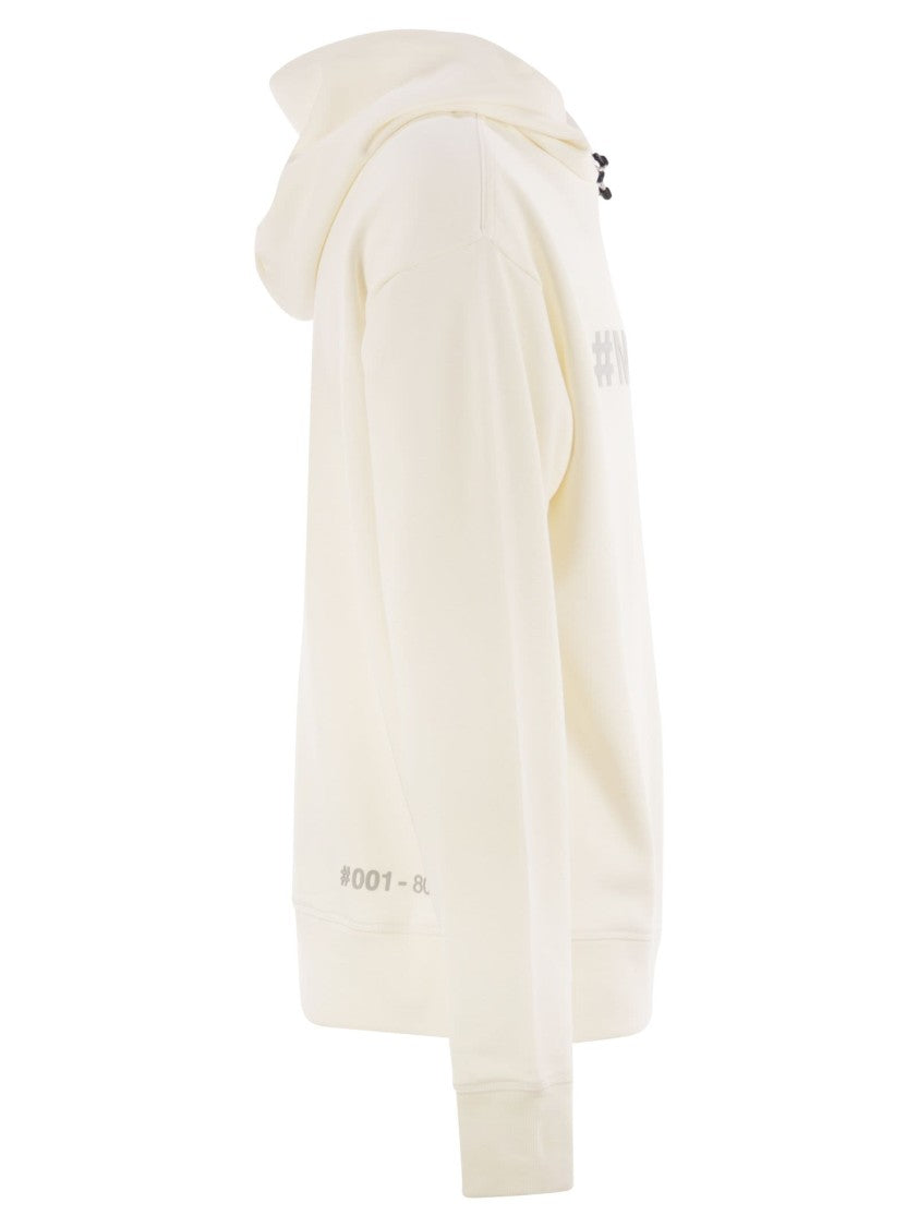 Moncler Grenoble Plush Cotton Fleece Hoodie With Logo Details