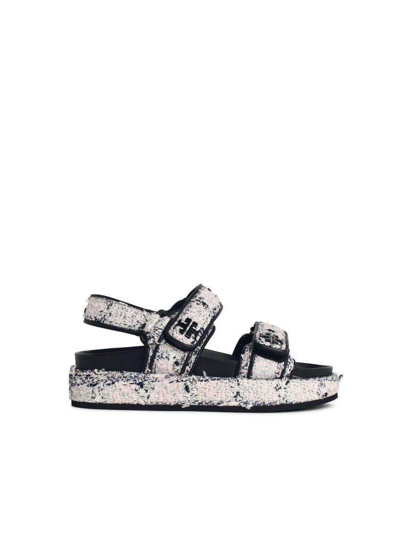 Tory Burch Kira' Leather And Fabric Sports Sandals