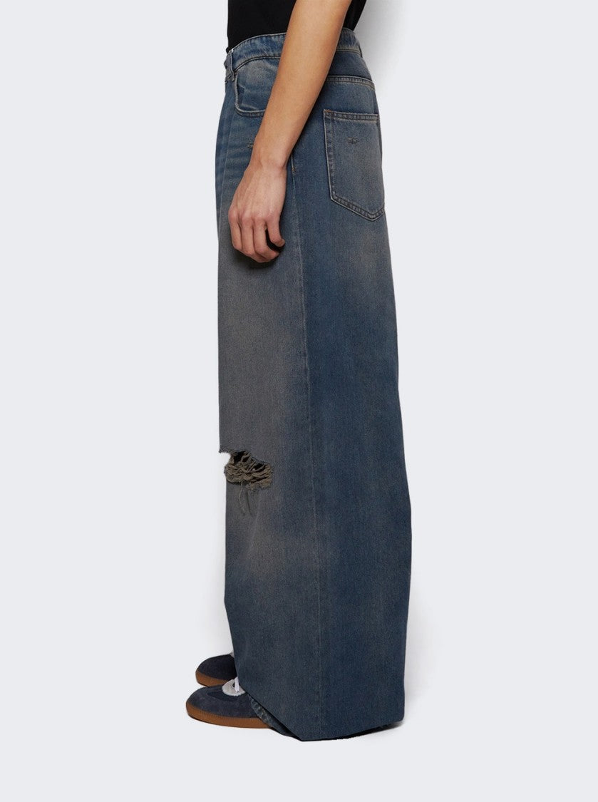 Mm6 By Maison Margiela 5 Pocket Jeans Grey Blue