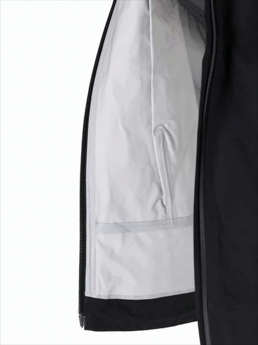 Goldwin Black Nylon Jacket With Hood