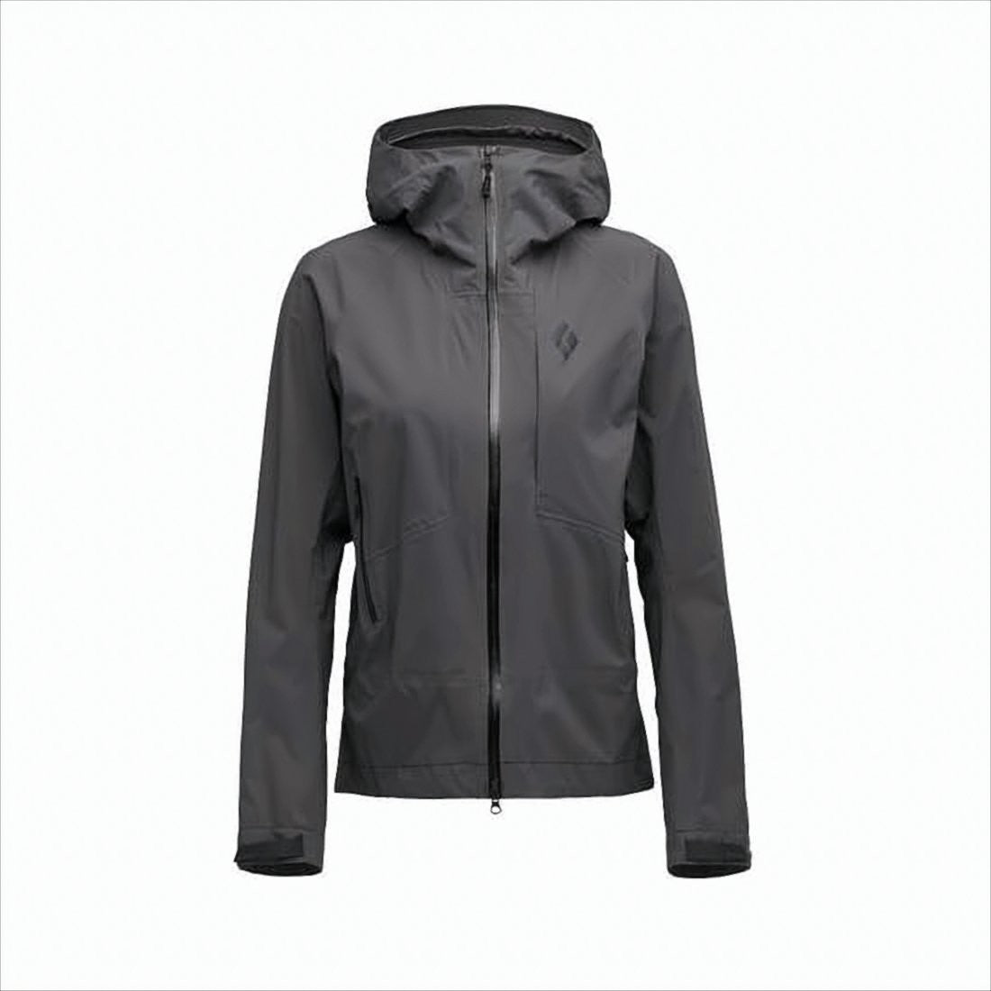 Black Diamond Matte Finish Black Diamond Jacket With Hood