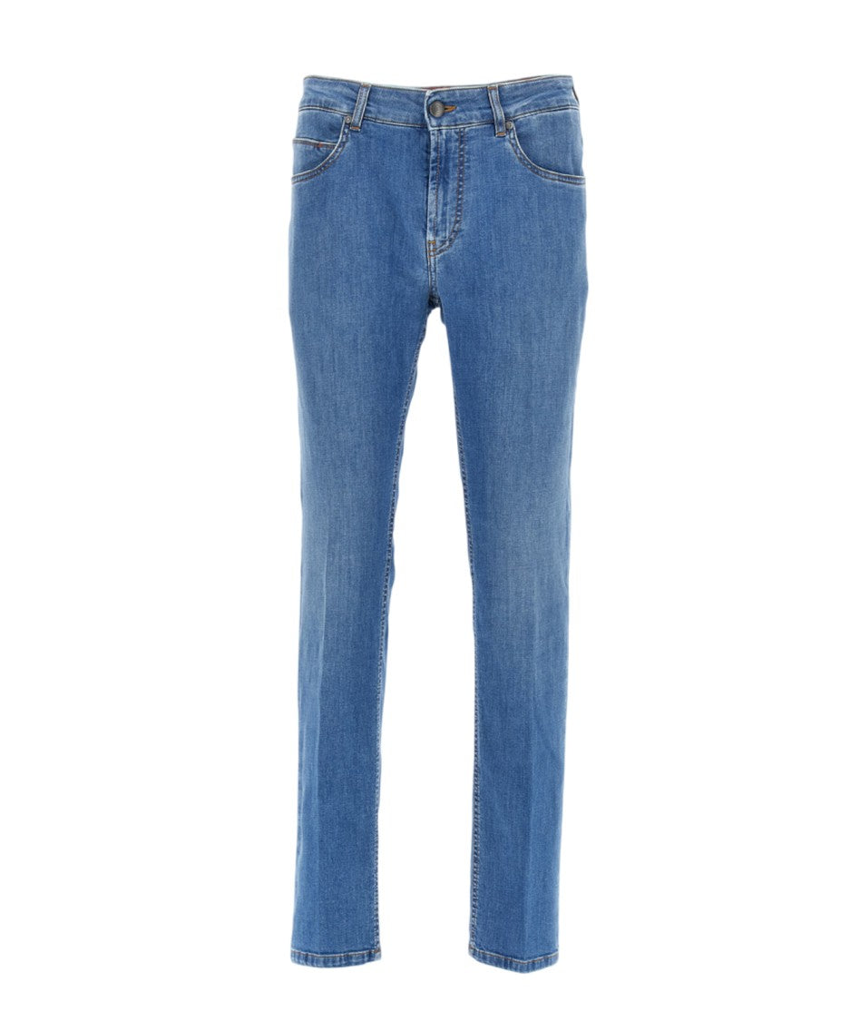 Fay Straight-Leg Jeans With Classic Five-Pocket Design