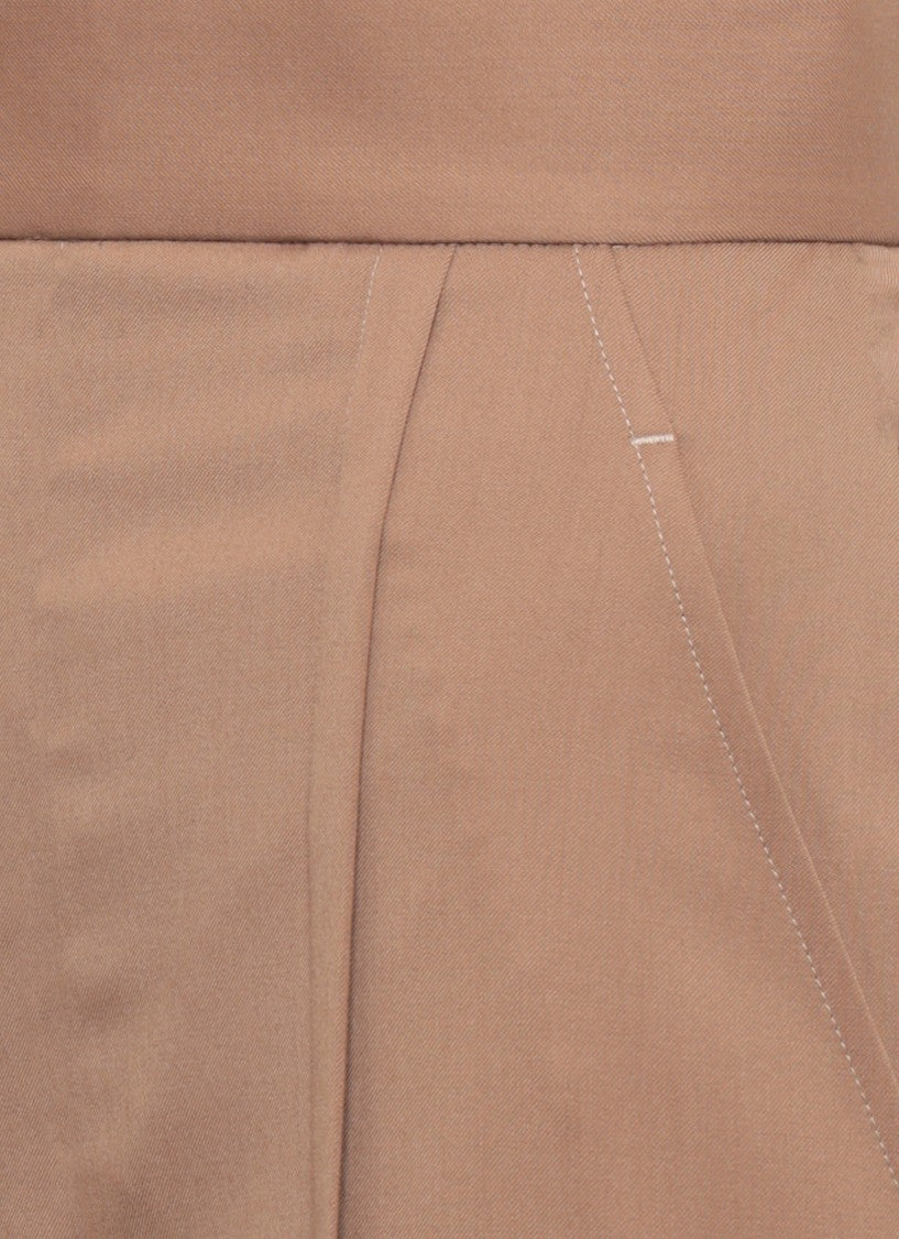 Vivienne Westwood Brown Tailored High Waist Wool Wide-Leg Pants