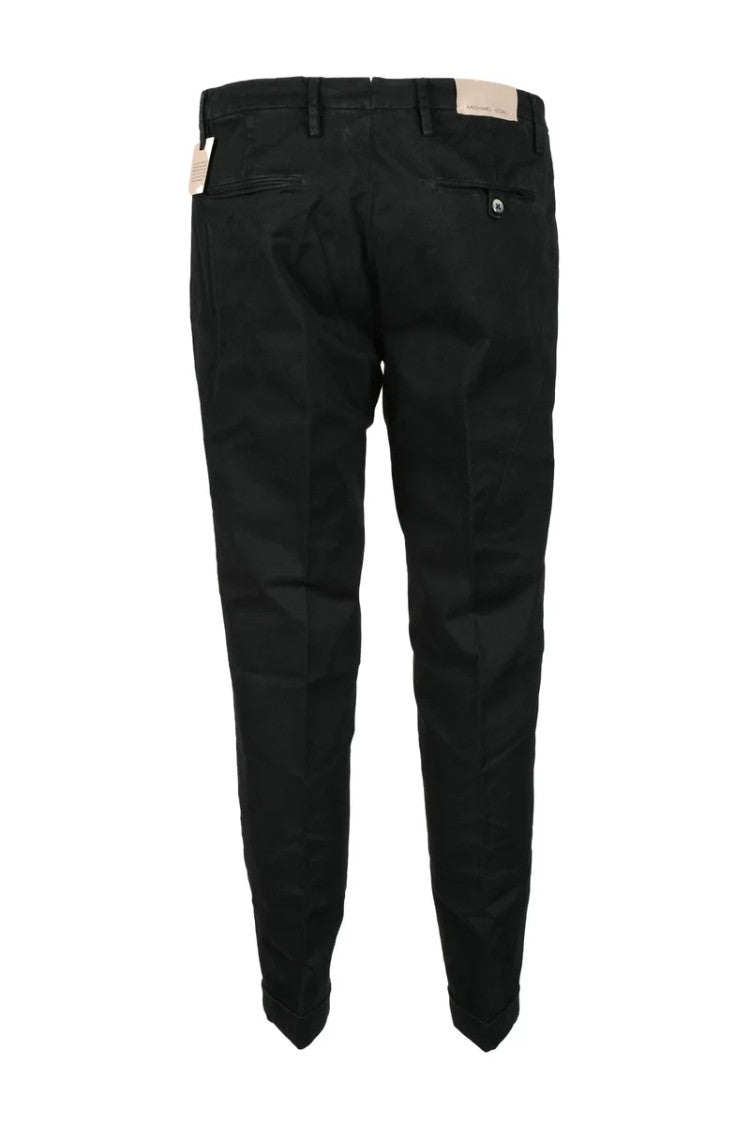 Michael Coal Tapered Fit Casual Pants With Dynamic Stretch Composition