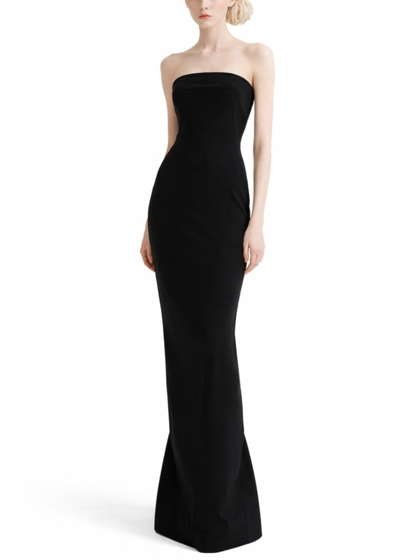 Rick Owens Bustier Gown Viscose Evening Dress