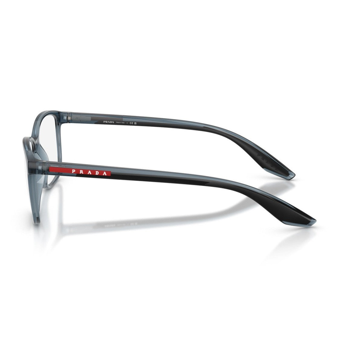 Prada Linea Rossa Blue Ps 07Rv Fabric Rectangular Sunglasses