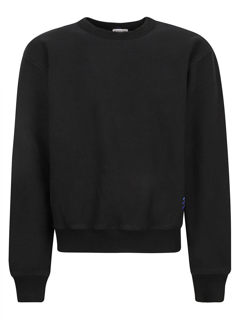 Burberry Classic Black Sweater With Ribbed Details