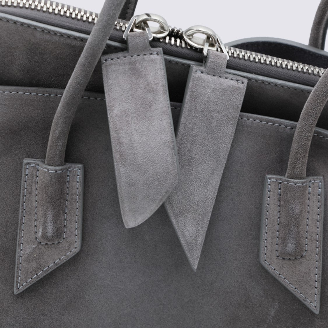 The Attico Suede-Like Slouchy Handbag With Dual Handles