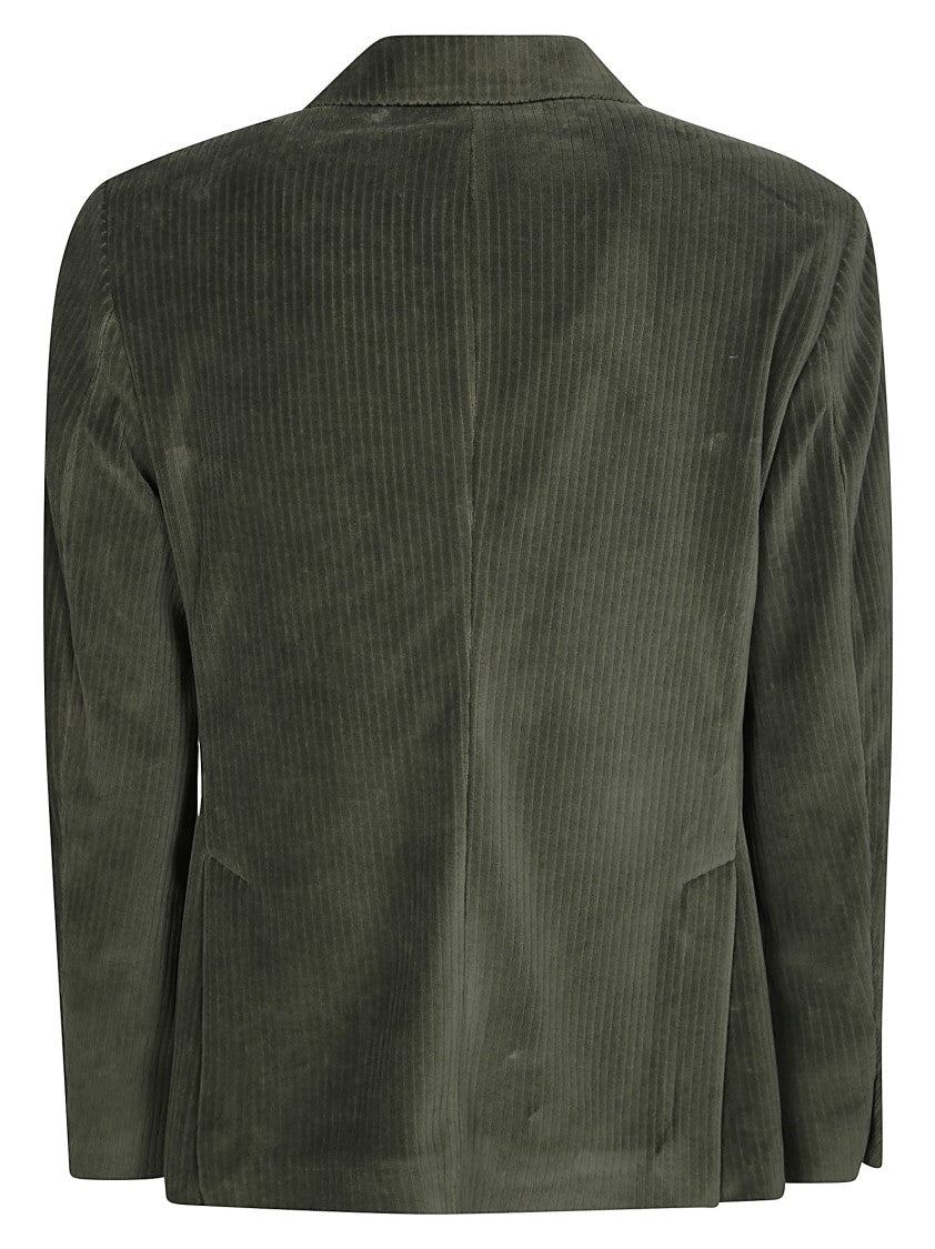 Circolo Ribbed Corduroy Two Button Blazer
