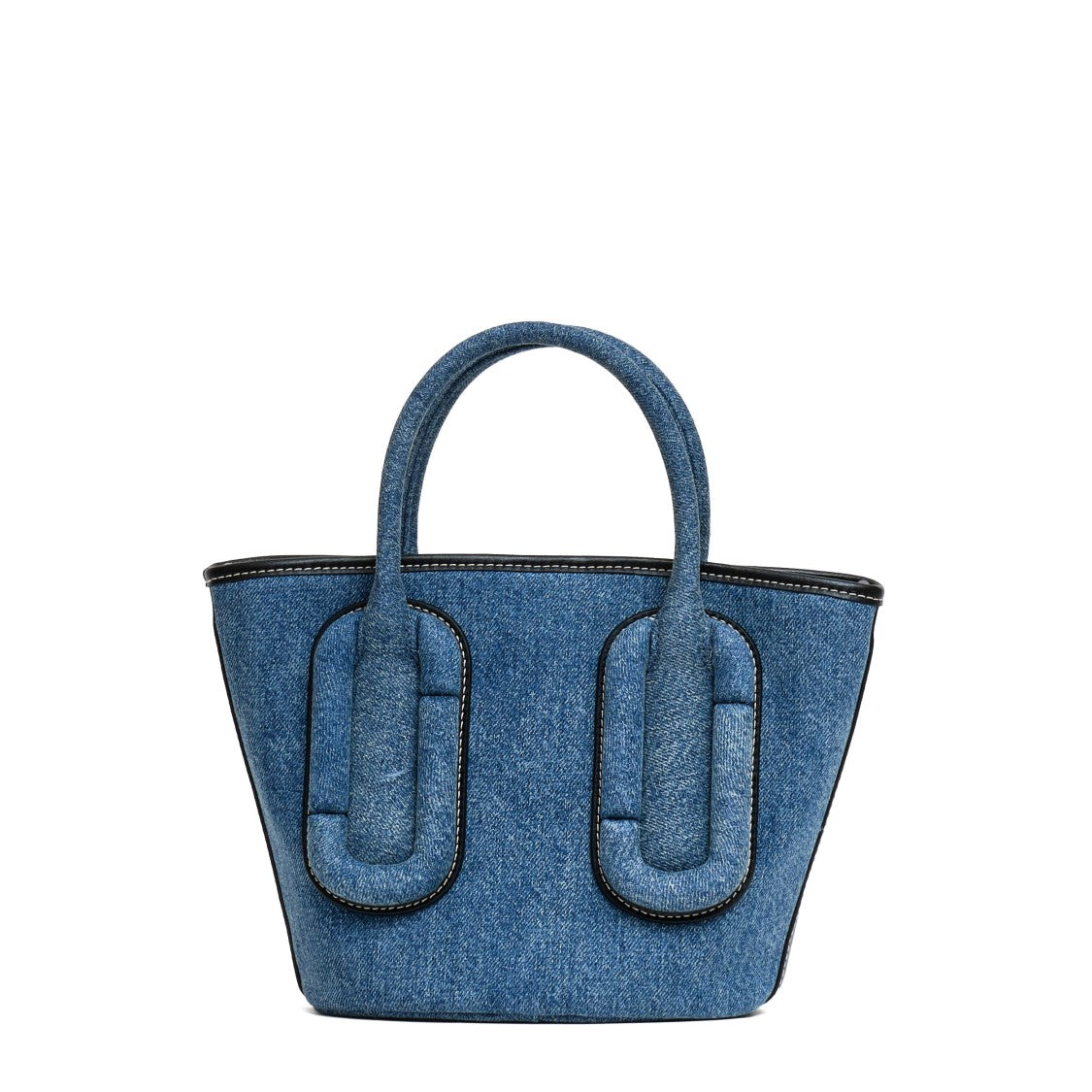 Marc Jacobs Structured Denim Tote With Adjustable Shoulder Strap