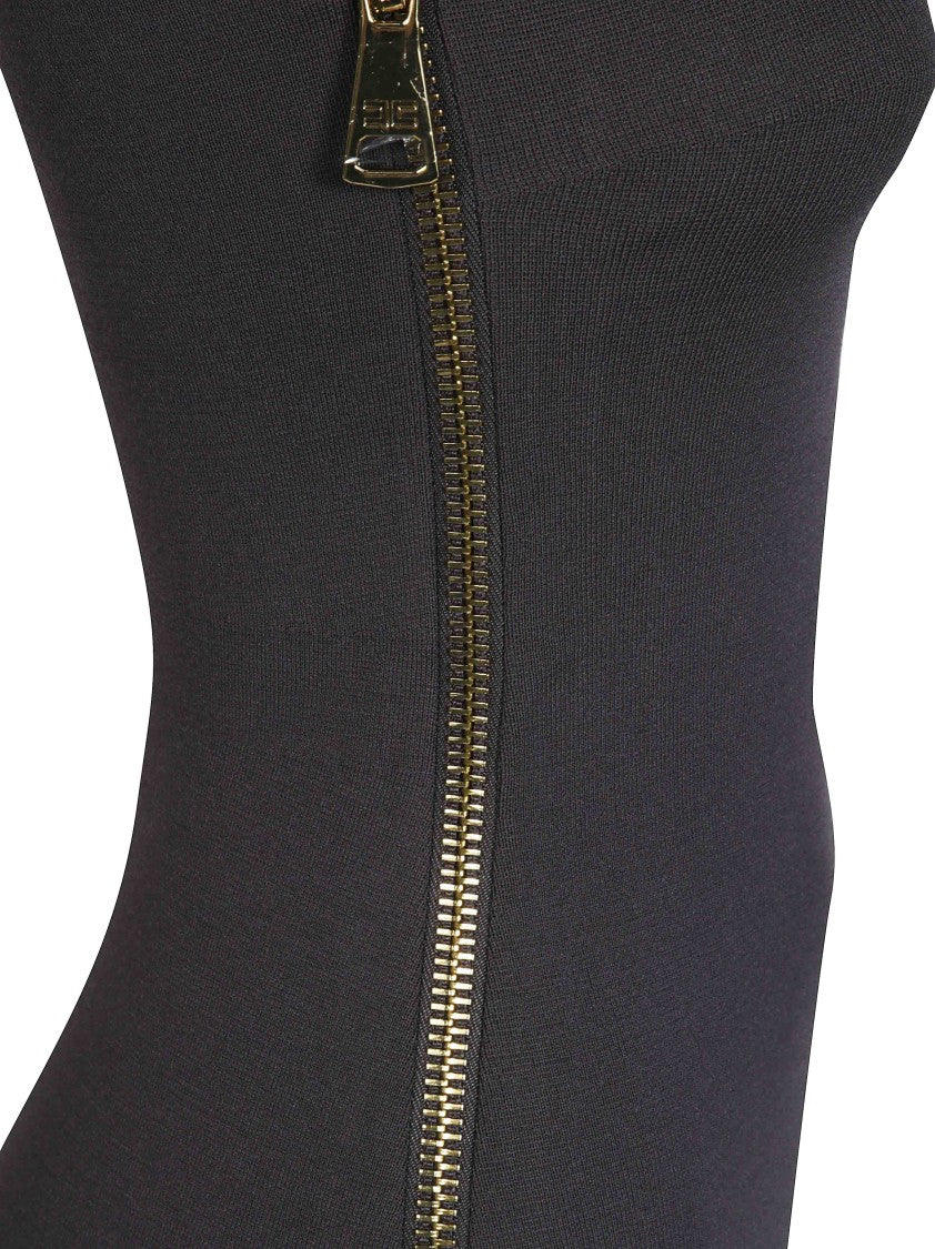 Elisabetta Franchi One-Shoulder Form-Fitting Midi Dress