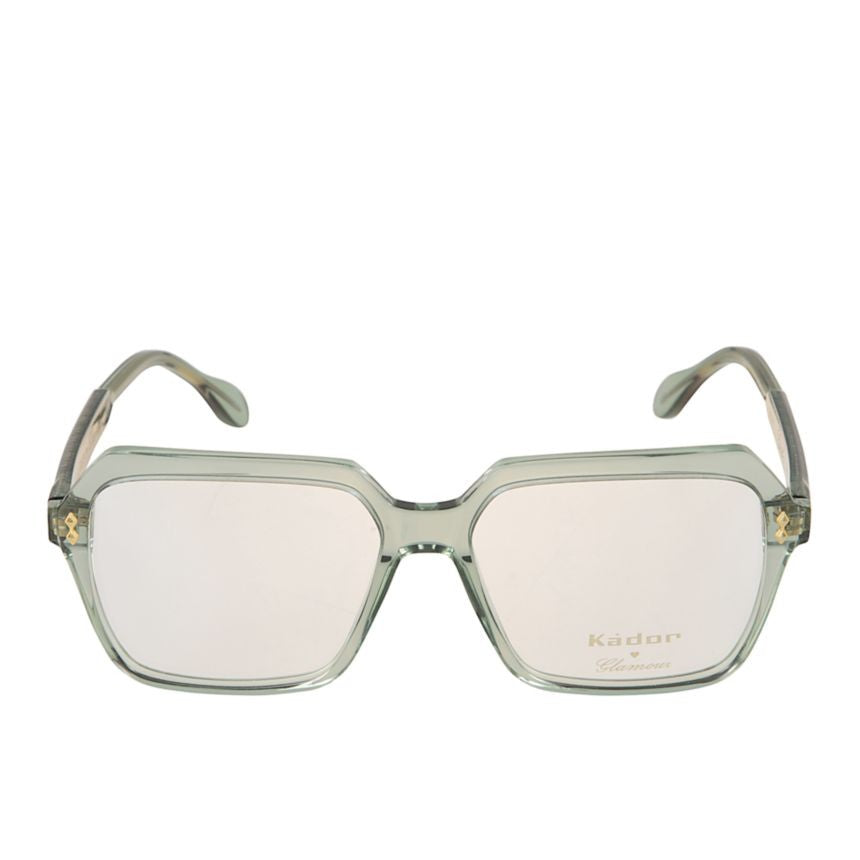Kador Giada Glamour Geometric Square Sunglasses With Translucent Green Tint