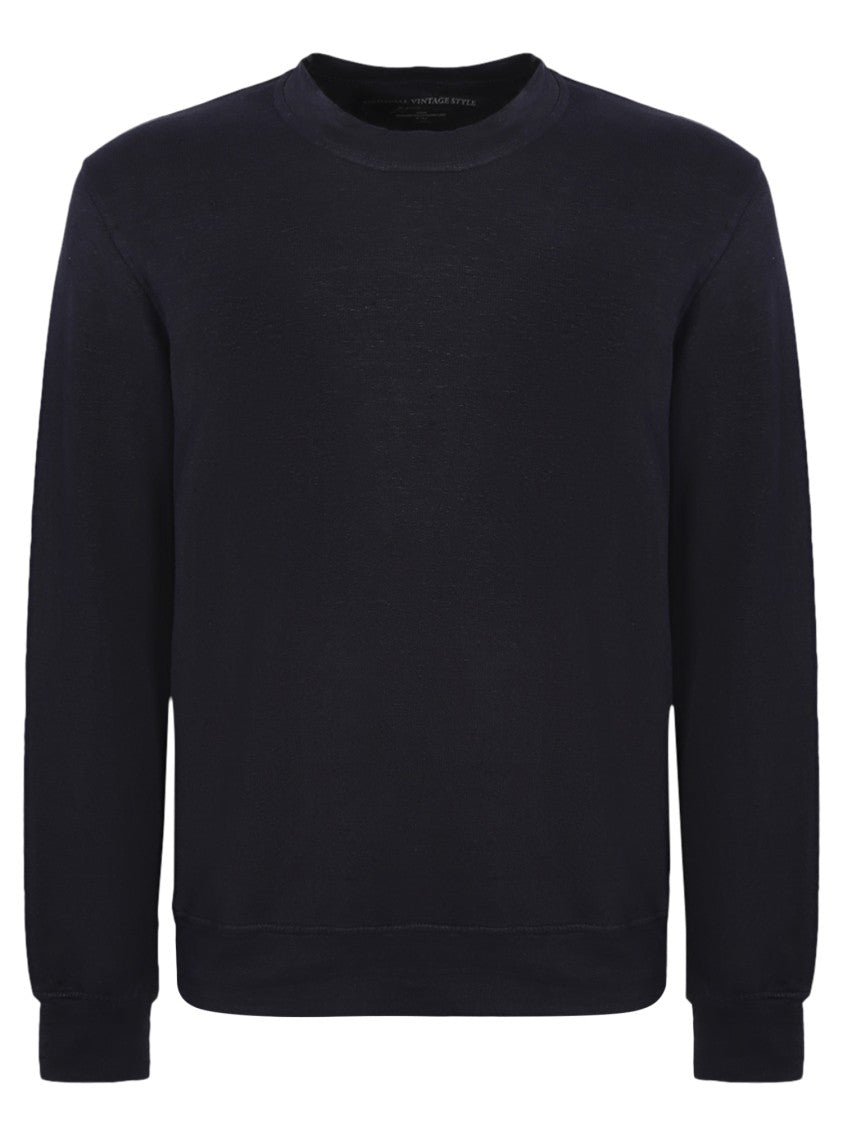 Original Vintage Blue Linen Sweatshirt