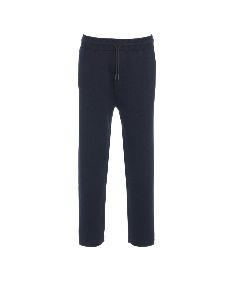 Alpha Tauri Knit Joggers With Adjustable Waistband And Functional Pockets