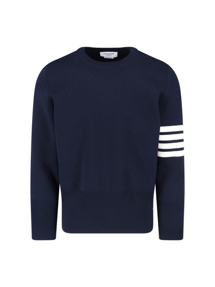 Thom Browne "4-Bar" Sweater Blue