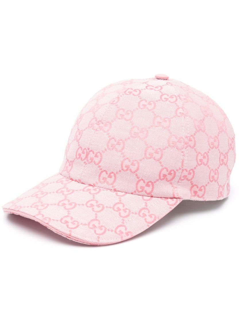 Gucci Structured Baseball Cap In Soft Pink Calfskin