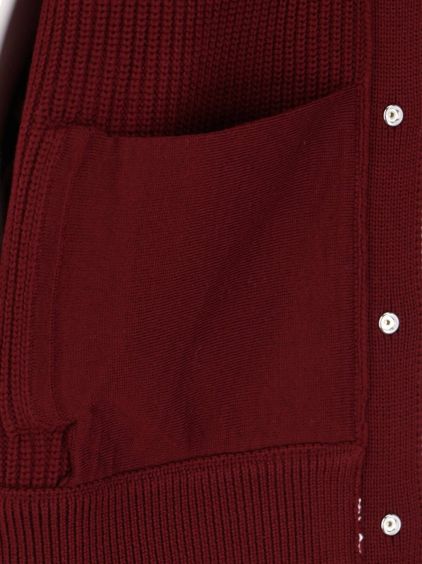 Gucci Logo Wool Cardigan – Red