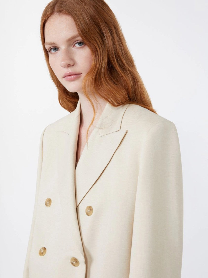 Max Mara Tailored Double-Breasted Blazer With Wide Lapels
