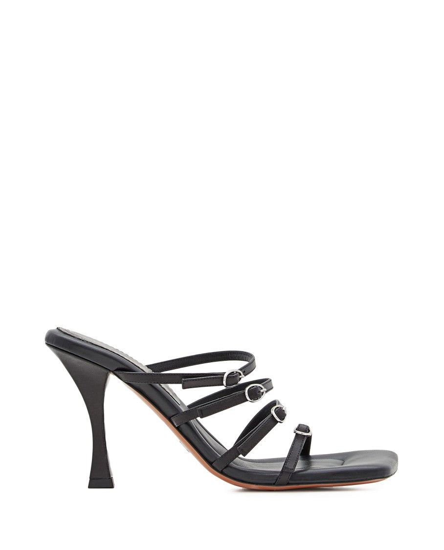 Proenza Schouler Black Leather Sandals