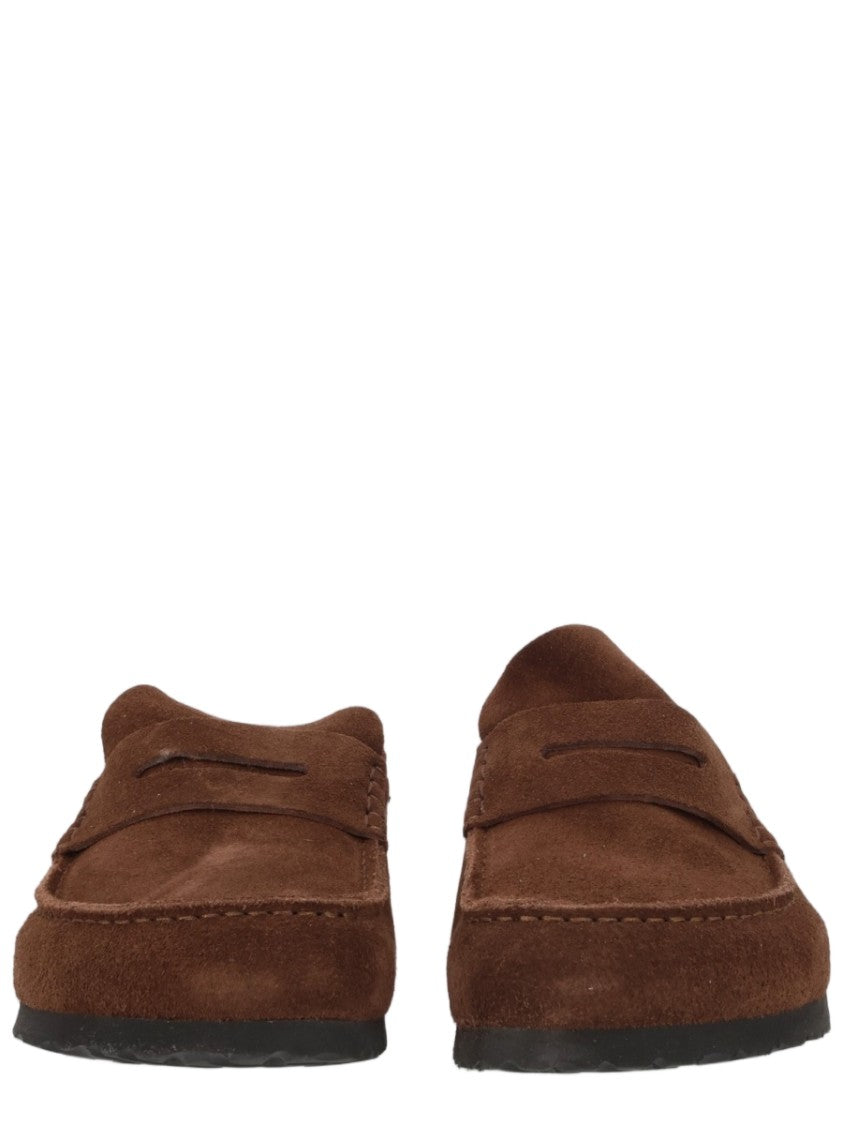 Birkenstock Suede Slip-On Flat Sole Moccasin Sandals